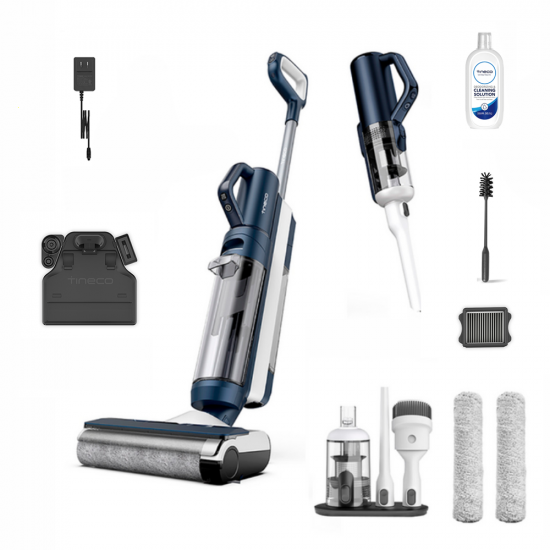 Tineco Floor One S5 Combo Plus - Nass-/ Trockensauger Kabellos Handsauger 3 in 1: Wischen, Abziehen und Saugen