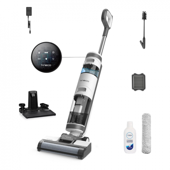 Tineco iFloor 3 Plus  - Nass-/ Trockensauger Kabellos 3 in 1: Wischen, Abziehen und Saugen