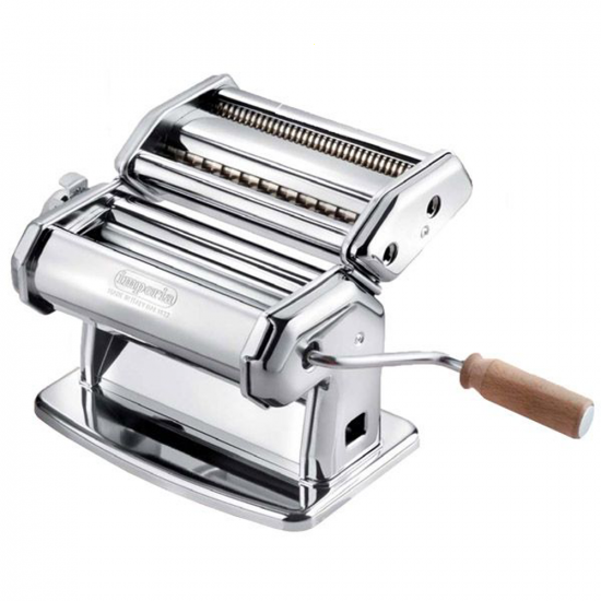 Imperia iPasta T. 6,5/12 mm Classica Ruvida - Manuelle Nudelmaschine aus Edelstahl