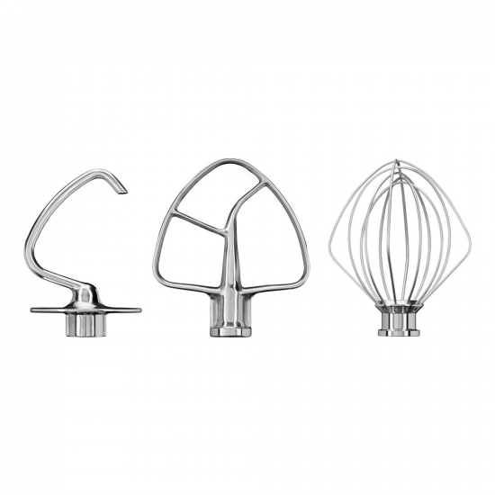 KitchenAid 5KSM5TH3PSS - Set aus 3 Zubeh&ouml;rteilen aus Edelstahl
