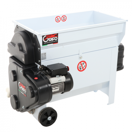 Grifo DVEP20 - Elektrische Abbeermaschine mit Wanne - Mit Schutzvorrichtungen