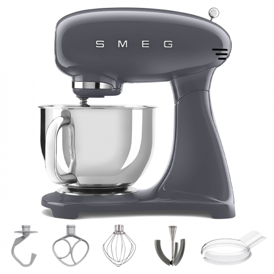 Smeg Full Color Schiefergrau - K&uuml;chenmaschine - Sch&uuml;ssel 4,8 Liter
