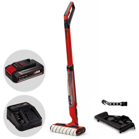 Einhell CLEANEXXO &ndash; 3-in-1  Akku-Hartbodenreiniger: Waschen, Trocknen und Saugen