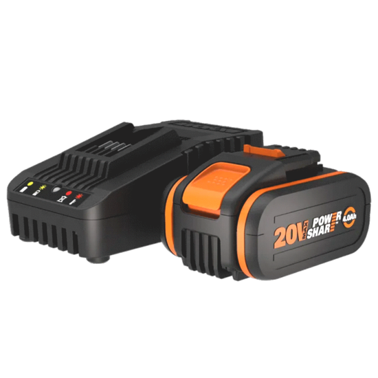 Worx WA3604 - Starter Kit Akku 20V/4Ah + Schnellladeger&auml;t