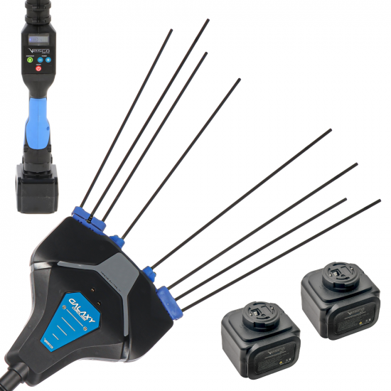 VESCO GALAXY XR21F.1 - Olivenr&uuml;ttler mit Lithium-Batterie - Fester Schaft 250 cm - 2x 21,6 V 4,5 Ah