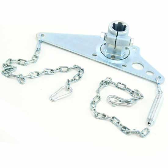 Kit Befestigungsplatte für Zapfwelle Buchse 1" 3/8 mit der Kupplung