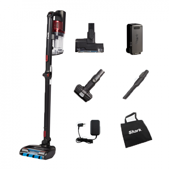 Shark Powerfins IZ300EUT - Staubsauger - Elektrischer Besen - Akku 21.6V 1.9Ah - Mit Pet Kit