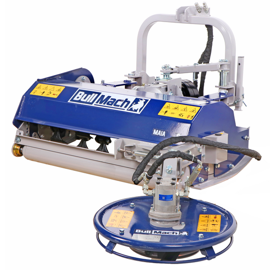 BullMach Maia 135 S – Schlegelmulcher für Traktor mit Schwenkscheibe – Mittlere Serie – Manuelle Seitenverstellung