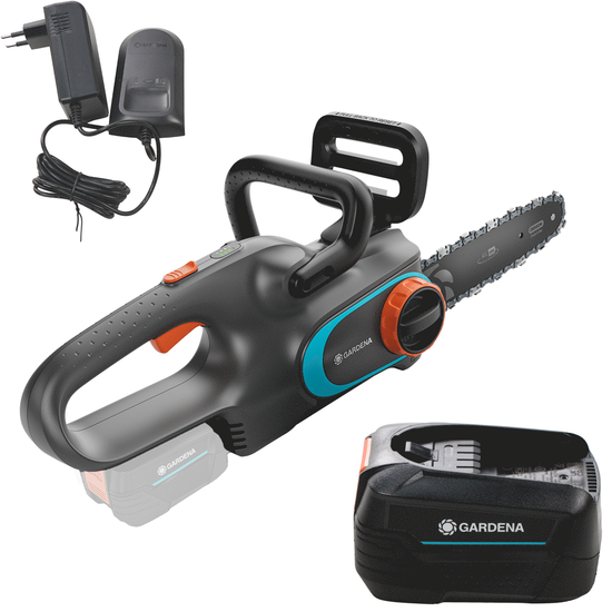 Gardena PowerSaw 250/18V - Elektrokettensäge 18V 4Ah - Schwert 25 cm