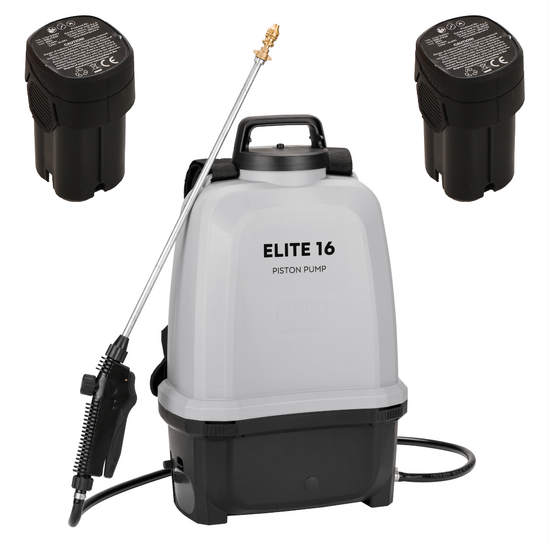 Volpi ELITE 16 - R&uuml;ckenspritzpumpe mit Akku - 2X 14,4 V 2 Ah - 8 bar