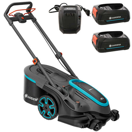 Gardena PowerMax Duo 46/36V P4A - Akku-Rasenm&auml;her - 2x18V 2,5Ah - Schnittbreite 46 cm