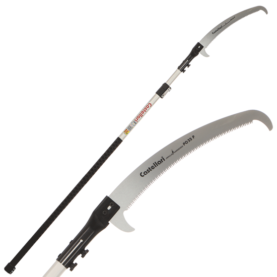 Castellari PO35P+ATO3 - Gest&auml;nges&auml;ge mit ovalem Schaft - 180-300 cm - S&auml;geblatt 35 cm