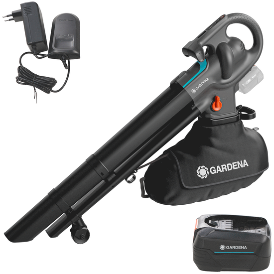 Gardena PowerJet Collect 18 P4A - Akku-Laubbläser und -sauger - 18V 4Ah