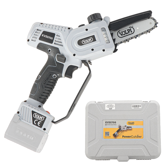 Volpi KVS5700 - Handgef&uuml;hrte Akku-Astschere - OHNE BATTERIEN UND LADEGER&Auml;T