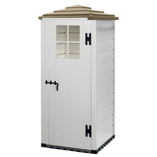 Garofalo Tuscany Evo 80 Pagoda - Ger&auml;teschuppen - Mit Fenster - 82.5x82.5x198 cm