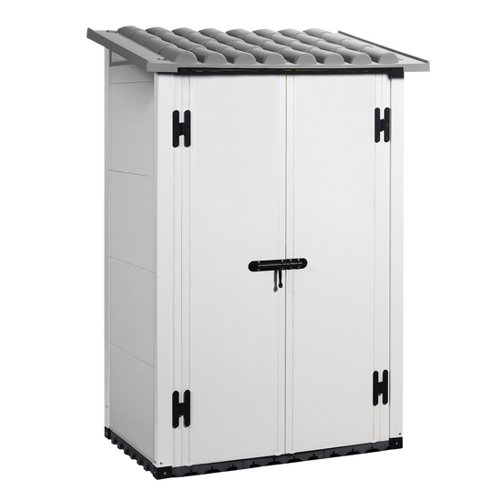 Garofalo Urban 100 - Ger&auml;tehaus - Mit Doppelt&uuml;r - 122.5x82.5x201 cm