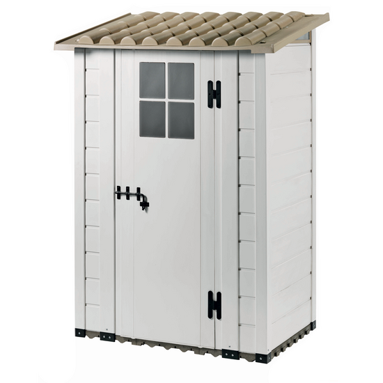Garofalo Tuscany Evo 100 - Gartenhaus - Mit Fenster und einfl&uuml;geliger T&uuml;r - 122.5x82.5x201 cm