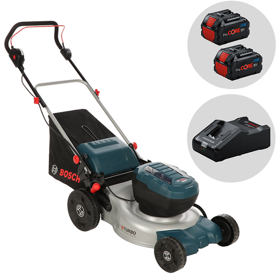 Bosch Professional GRA 18V2-46 &ndash; Akku-Rasenm&auml;her &ndash; 2&times;18V 8 Ah &ndash; Schnittbreite 46 cm