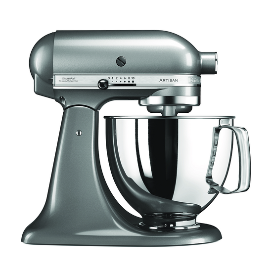 KitchenAid Artisan 5KSM125-ECU Silber &ndash; K&uuml;chenmaschine mit kippbarem Kopf