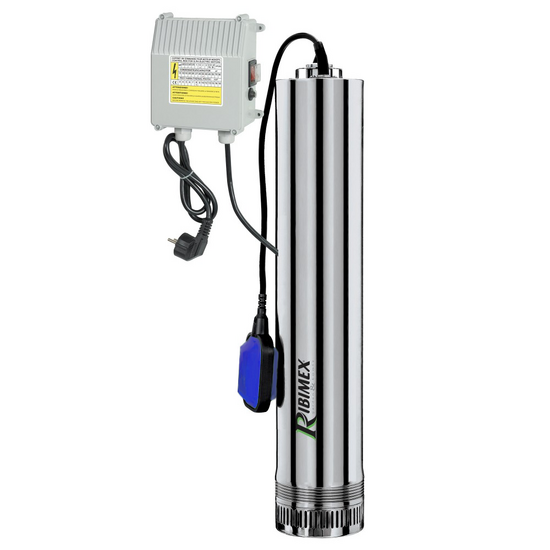 Ribimex PRPVC1102/65F - Tauchpumpe f&uuml;r Brunnen - 1100W - Klarwasser