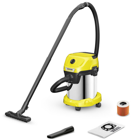 K&auml;rcher WD 3 S V-19/4/20 - Staubsauger - Edelstahltrommel - 19 Liter