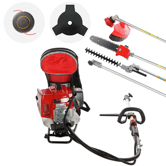 Kawasaki TJ 53EZ C COMBI &ndash; Multifunktions-Rucksack-Freischneider mit Verbrennungsmotor &ndash; Blue Bird Schaft