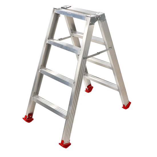 Doppel-Aluminium-Stehleiter Modell 1031, 2x4 Stufen, H&ouml;he 0,96 m