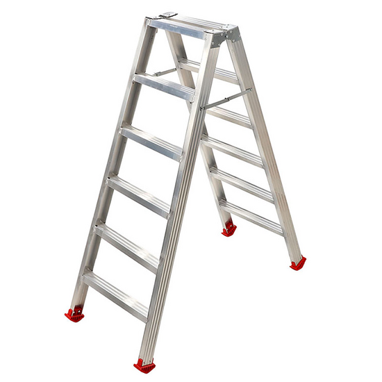 Aluminium-Doppelleiter 1031, 2×6 Stufen, 1,41 m
