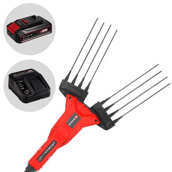 Einhell GE-FS 18/53 &ndash; Akku-Olivensch&uuml;ttler mit Teleskopstange &ndash; 18V 2,5Ah