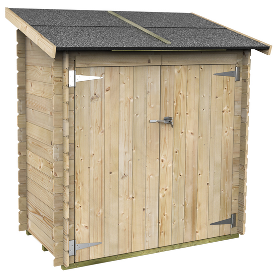 Alce Ambrogio 155x85 &ndash; Ger&auml;tehaus aus Holz &ndash; Pultdach &ndash; 155&times;85&times;165 cm