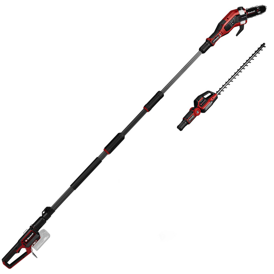Einhell GP-HC 18/5020 Li T BL-Solo – Akku-Multifunktionsgerät – Hochentaster & Heckenschere auf Schaft – 18 V – ohne Batterie und Ladegerät
