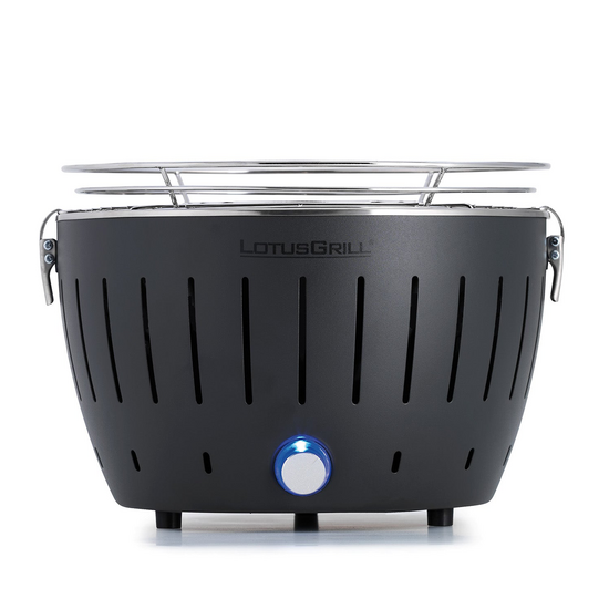 LotusGrill LG G28 U &ndash; Tragbarer Mini-Holzkohlegrill f&uuml;r den Au&szlig;enbereich &ndash; Anthrazitfarbenes Au&szlig;engeh&auml;use