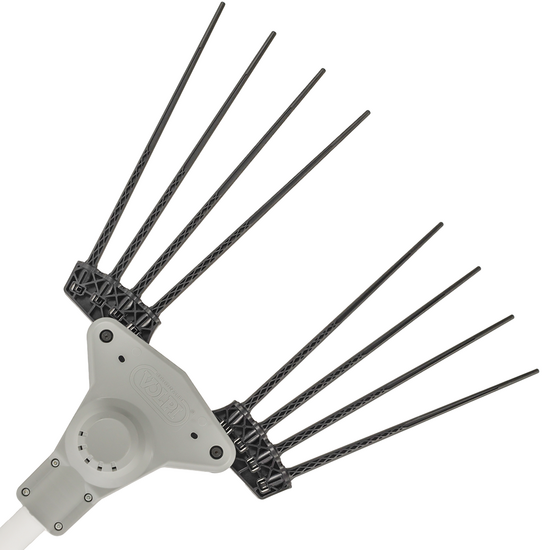 Volpi Super Bomber 195XL &ndash; Akku-Elektro-Olivenr&uuml;ttler &ndash; Teleskopstange 240/360 cm