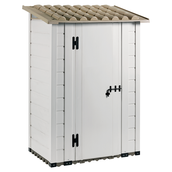 Garofalo Tuscany 100 – Gerätehaus – Mit Pultdach – 122,5 × 82,5 × 201 cm