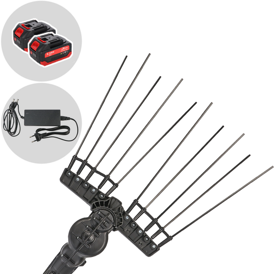 Aima Twigo Basic Cordless – Akku-Elektro-Olivenernter – Feste Aluminiumstange – 2 x 21 V, 5,2 Ah