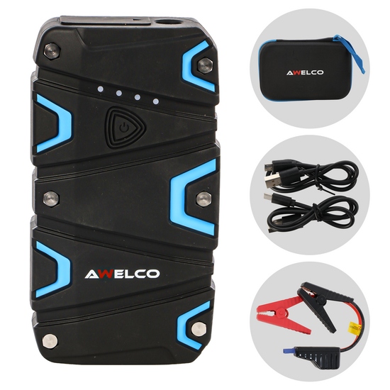 Awelco MISTER CHARGE 1000 &ndash; Tragbares Multifunktions-Starthilfeger&auml;t &ndash; Powerbank