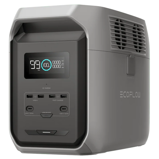 EcoFlow Delta 3 1500 &ndash; tragbare Powerstation / Akku &ndash; 1800 W &ndash; 1536 Wh / 51.2V