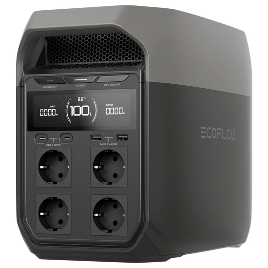 EcoFlow Delta 3 – tragbare PowerStation / Akku – 1.800 W – 1.024 Wh / 51.2V