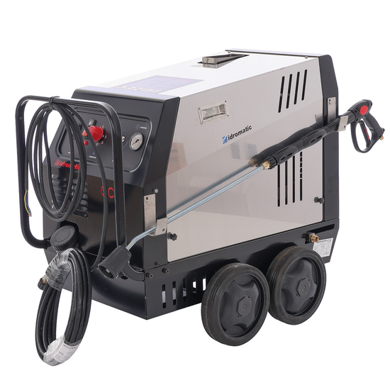 Idromatic Eco 120.11 &ndash; Profi- Hei&szlig;wasser 400V Hochdruckreiniger &ndash; 130 bar &ndash; 660 Liter/Std &ndash; Einphasig 230 V