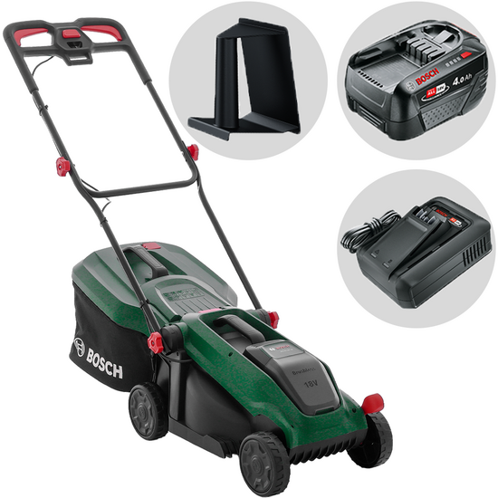 Bosch Rotak18V-34 - Akku-Rasenmäher - 18V/4Ah - Schnittbreite 34 cm