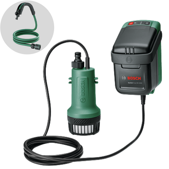 Bosch GardenPump 18V-2000 - Akku-Regenwasserpumpe - OHNE AKKU UND LADEGERÄT