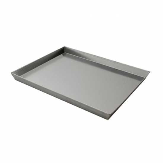 Halb Backblech aus Aluminium für Holzbackofen 50 x 100 - Halbe Tiefe des Backfachs