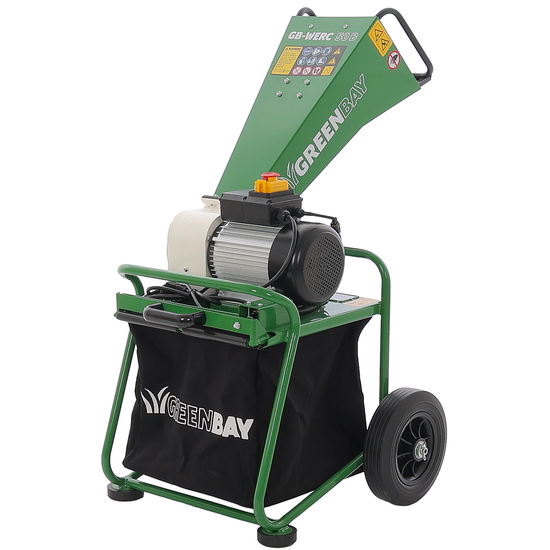 GreenBay GB-WERC 50 B – Elektro-Häcksler – Mit Fangkorb