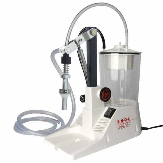 Tenco Enolmatic Vino Inox - Elektro Abf&uuml;ller f&uuml;r Wein mit Abf&uuml;lld&uuml;se aus Edelstahl