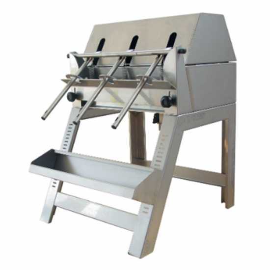 Enotecnica Pillan 3B INOX - Abf&uuml;llger&auml;t Falldruckf&uuml;ller mit 3 Stationen, mit F&uuml;llventilen und Struktur aus Edelstahl