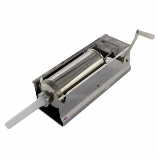 INOX manueller Wurstf&uuml;ller, Palumbo Pavi, F&uuml;llmenge 5Kg, 2 Geschwindigkeiten