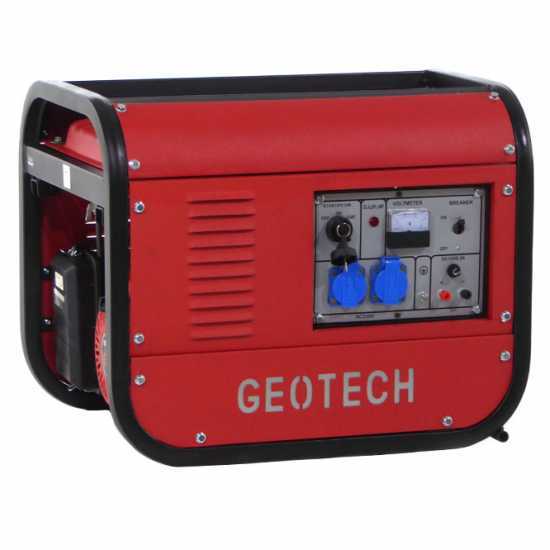 GeoTech GGSA3000ES - Benzin-Stromerzeuger mit AVR-Regelung und Elektrostarter 2.7 kW - Dauerleistung 230V - 2.5 kW - 230V
