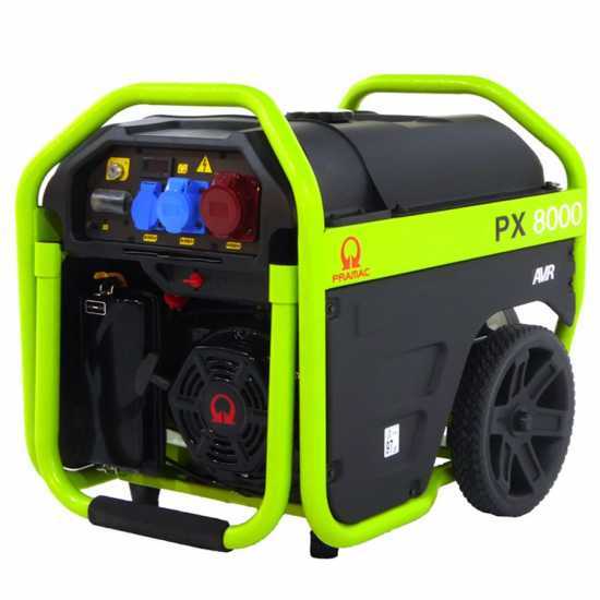 Pramac PX 8000 - Benzin Stromerzeuger 400V dreiphasig - 4.8 kW - mit R&auml;dern - E-Starter