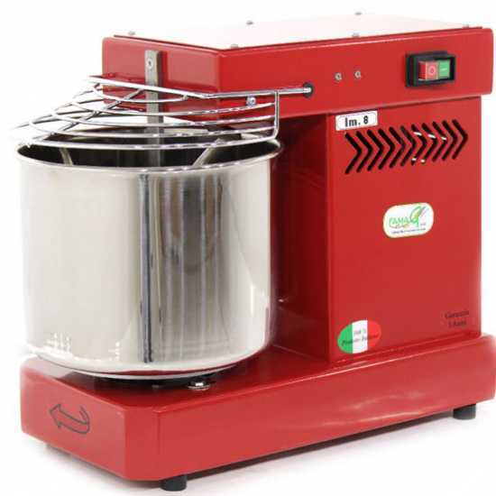 Famag IM 8/230 Einfach Geschwindigkeit Rot &ndash; Spiralknetermaschinen 8 kg