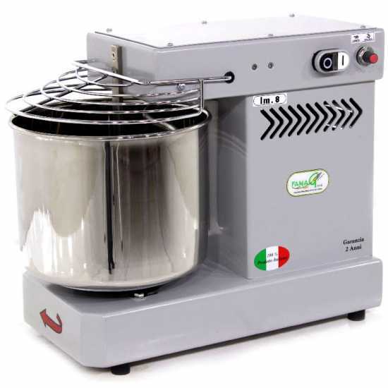 Famag IM 8/230 10 Geschwindigkeiten Silber &ndash; Spiralkneter 8 kg